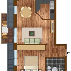 Apartment mit 1 Schlafzimmer